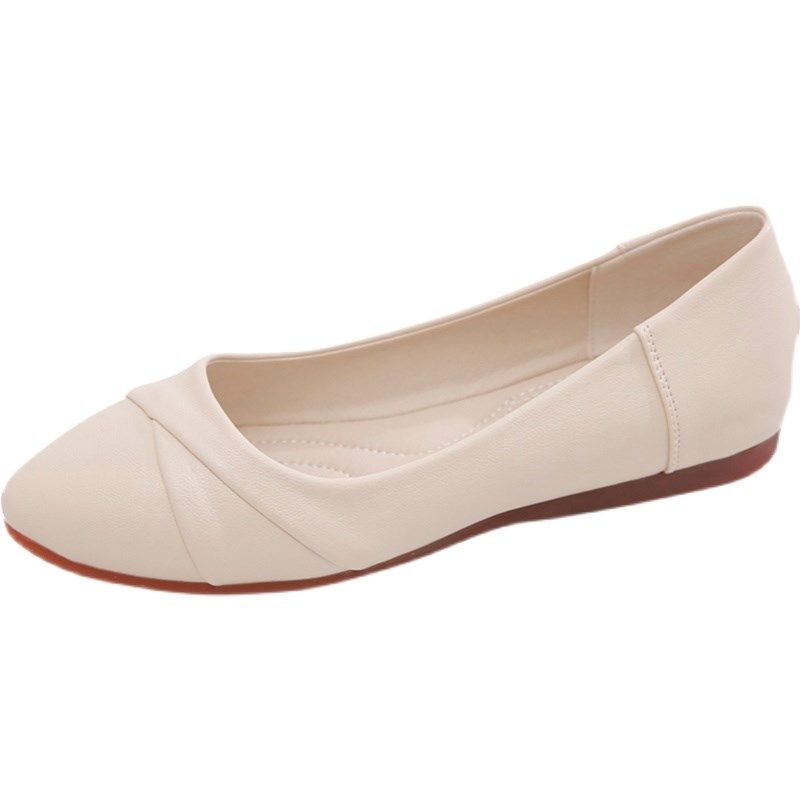 单鞋女2024年春秋新款平底鞋子女豆豆H鞋浅口百搭软底不累脚妈妈,女鞋,浅口单鞋,淘宝优惠券,粉丝福利购,淘宝优惠卷