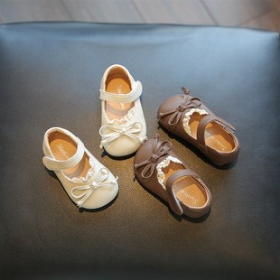 婴儿鞋1一2-3岁女宝学步鞋春A秋软底宝宝鞋子小童公主鞋幼儿皮鞋