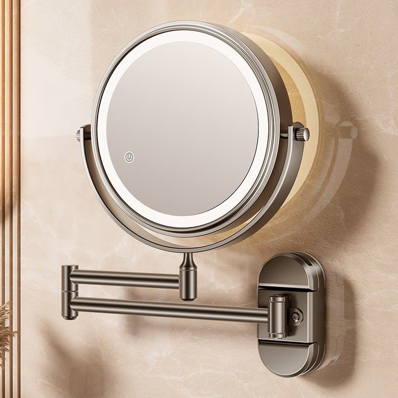 2025新款吸盘浴室镜化妆镜壁y挂卫生间镜子免打孔伸缩可折叠梳妆,家庭/个人清洁工具,浴室镜,淘宝优惠券,粉丝福利购,淘宝优惠卷