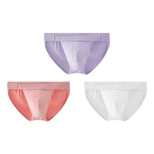 UPRO柚e璞男士螺纹三角镂空紫色粉色白色高弹内裤