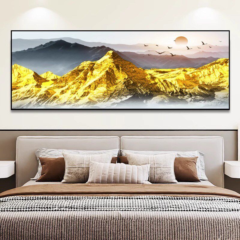 卧室床头装饰画自粘墙贴纸画酒店宾馆H客厅房间沙发背景墙壁纸贴,家居饰品,现代装饰画,淘宝优惠券,粉丝福利购,淘宝优惠卷