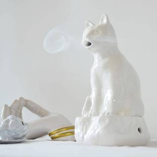 VILLATTE ASTIER de日式小猫咪猫香炉线香香插炉摆件adv创意小众