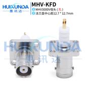 MHV3000V母头4孔法兰机箱固定BNC高压3000V MHV KFD KF连接器