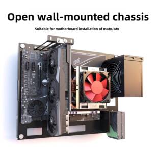 开放式壁挂式机箱壁挂式孔板主板支架测试平台支持Atx矩阵