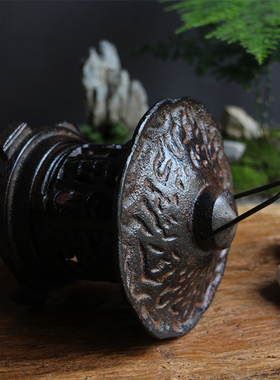 复古做旧灯笼摆件庭院家居民宿装潢创意工艺品铁艺防锈铸铁小灯笼