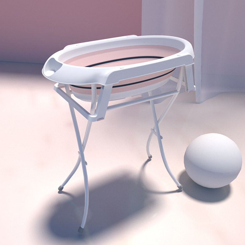 婴儿浴盆通用型可折叠宝宝按摩抚触台洗澡浴盆支撑架,婴童用品,浴盆/浴桶,淘宝优惠券,粉丝福利购,淘宝优惠卷