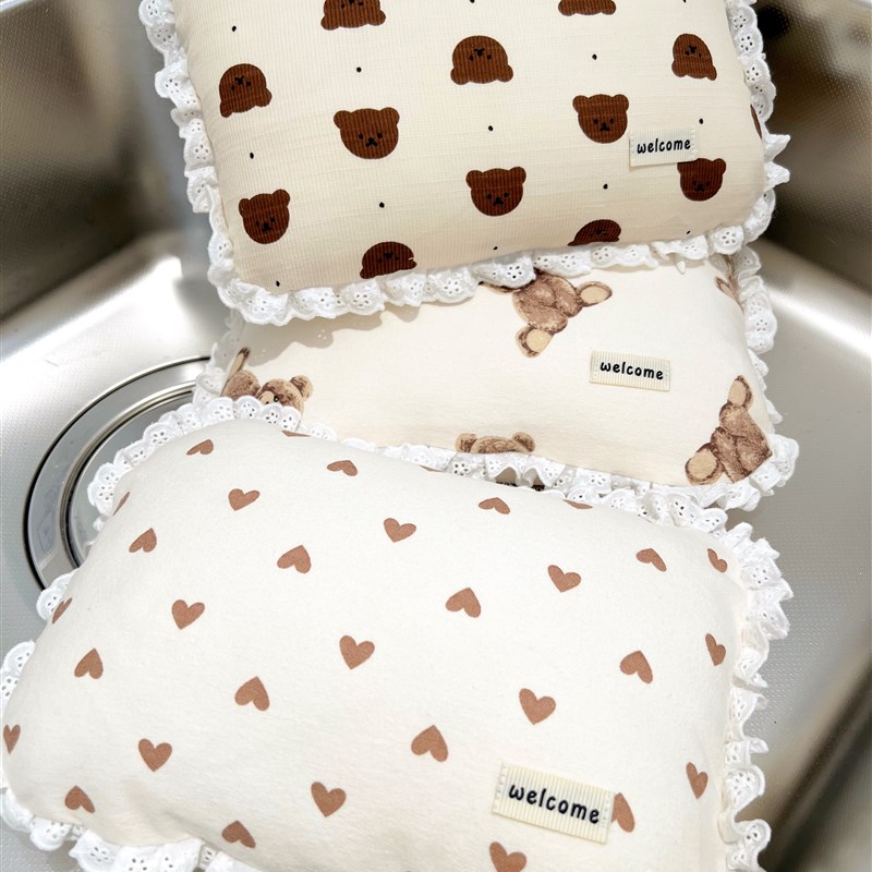 宠物狗狗猫咪小枕头下巴垫柔软小抱枕纯棉全可拆洗保护颈椎陪睡枕