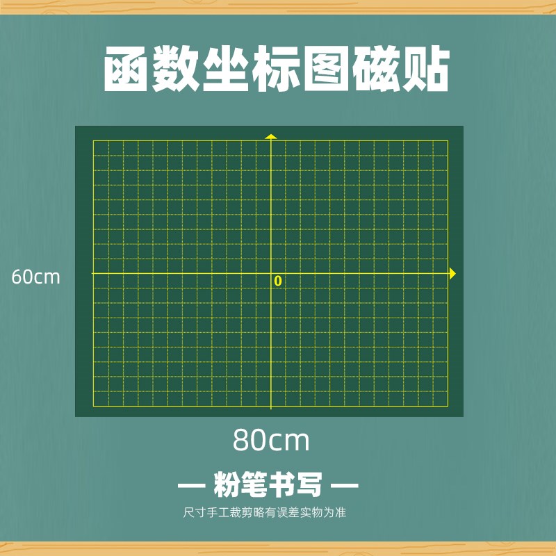 磁性函数坐标图黑板贴 XY坐标轴软磁贴 数学函数抛物线双曲线3x3