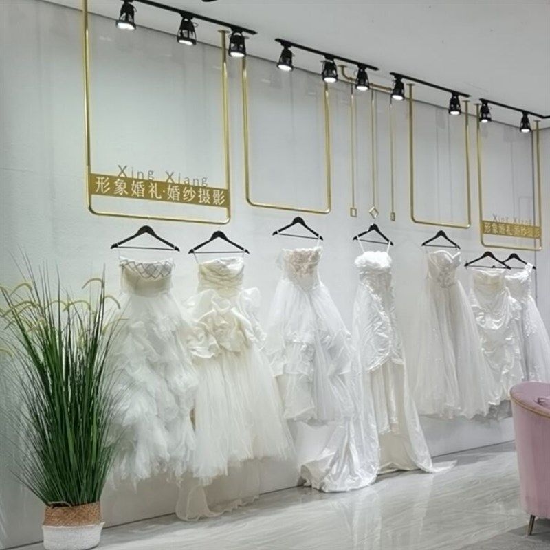 服装店衣架展示架女装礼服婚纱货架 吊顶挂衣服架子上墙悬挂U型架,商业/办公家具,服装展示架,淘宝优惠券,粉丝福利购,淘宝优惠卷
