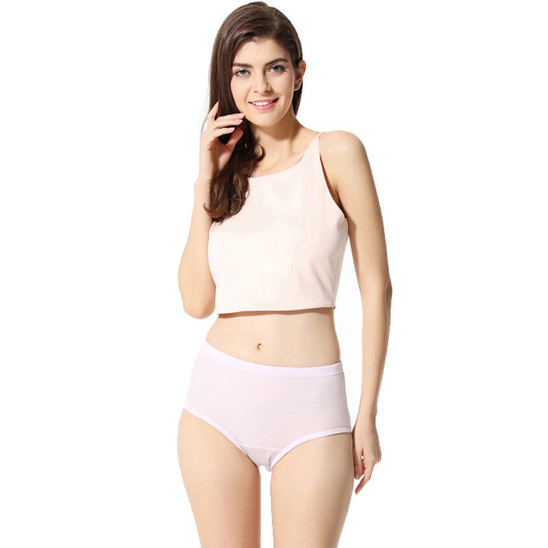 AB内衣女士抗菌纯棉透气高腰三角裤内裤1822宽松全棉红色短裤2822
