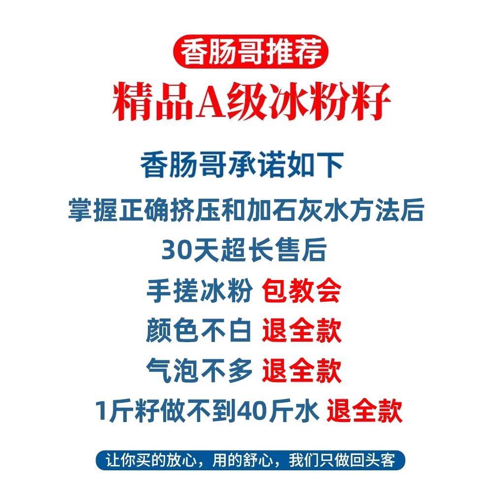 现货精品A及手搓冰粉籽四川冰粉制作商用全套冰粉材料配料凉粉籽