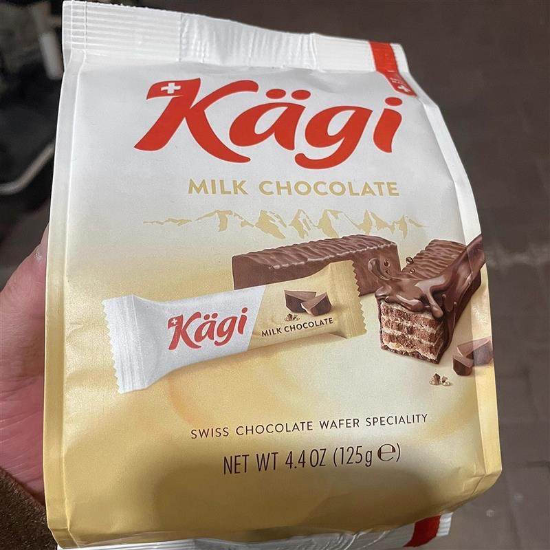 新货瑞士进口卡奇原装kagi威化巧克力威化饼干独立小包装休闲