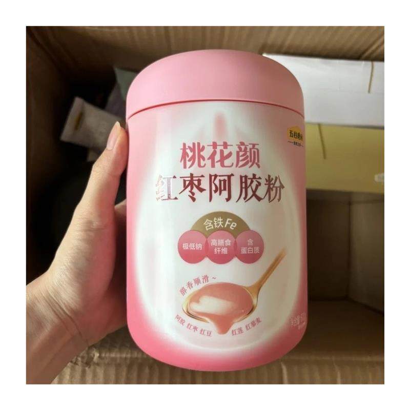 新货五谷磨房桃花颜红枣阿胶粉600g即食五红粉阿胶代餐粉女性