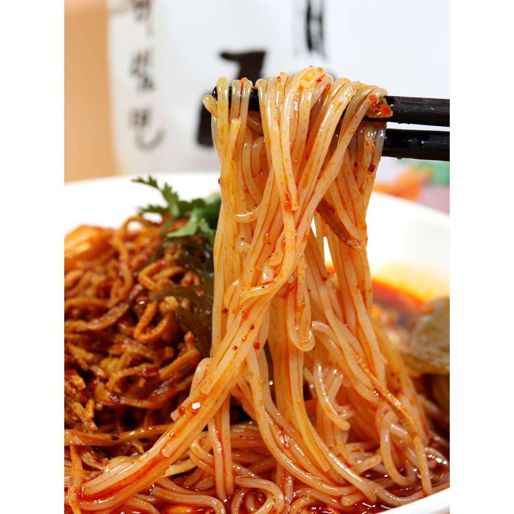现货佳木斯拌面宇花新鲜拌面含拌菜东北特产冷面三姐妹星星口味5