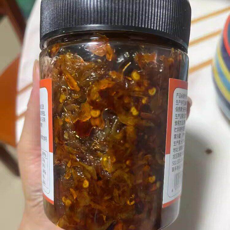 现货促销小味儿鲜虾拌饭酱香辣虾米酱鱼虾蟹拌面 面酱虾仔酱下饭