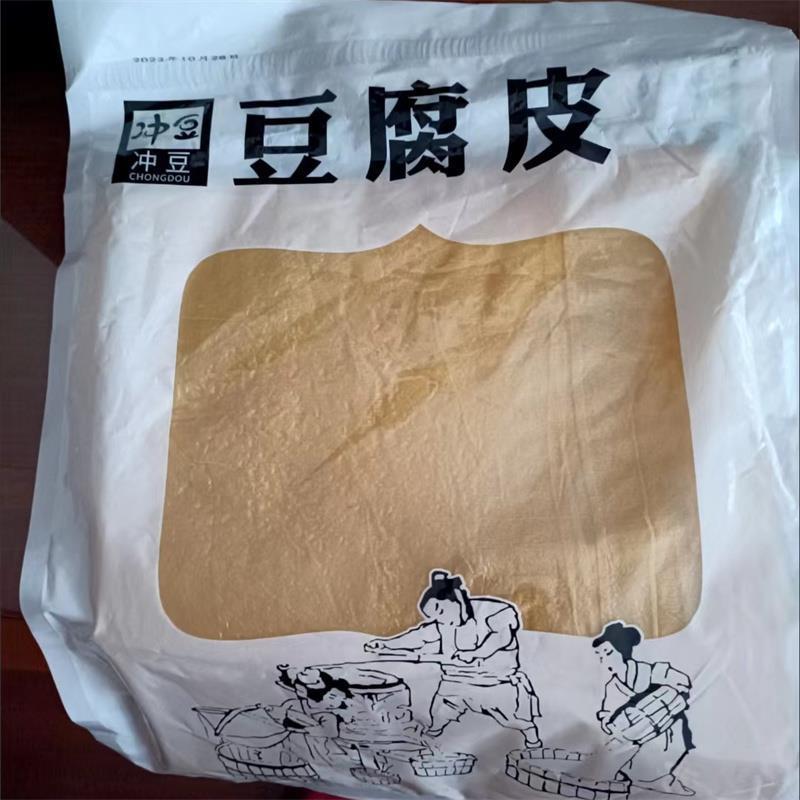 现货正宗头层手工薄豆腐皮月子豆腐衣包馅五香春卷皮油豆皮干货腐