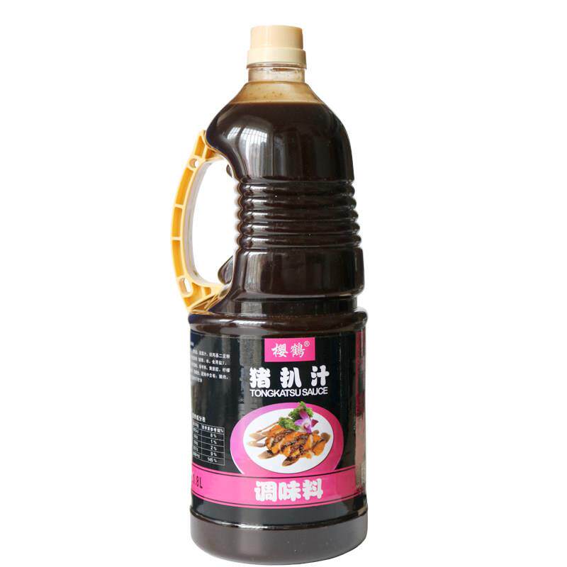 现货樱鹤猪排汁1.8L 猪扒汁章鱼烧小丸子蘸料猪扒汁
