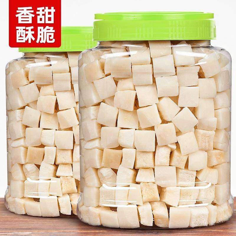 新货海南椰子脆块烘干炭烤椰子脆片香酥椰子干罐装休闲零食新