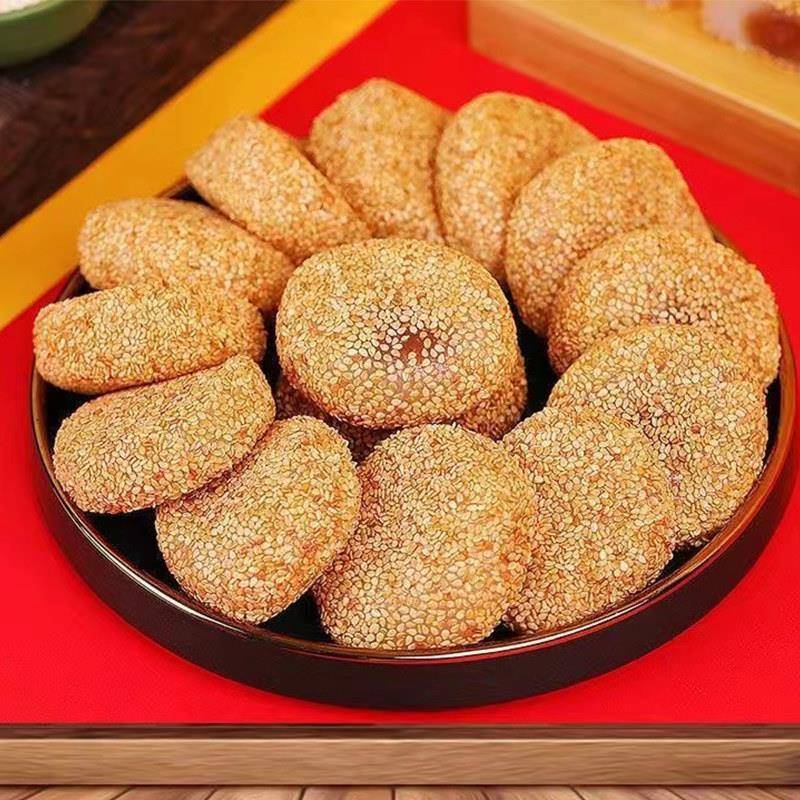 现货芝麻爽糯米糍粑早餐老人爱吃的零食品特色传统糕点心健康花生