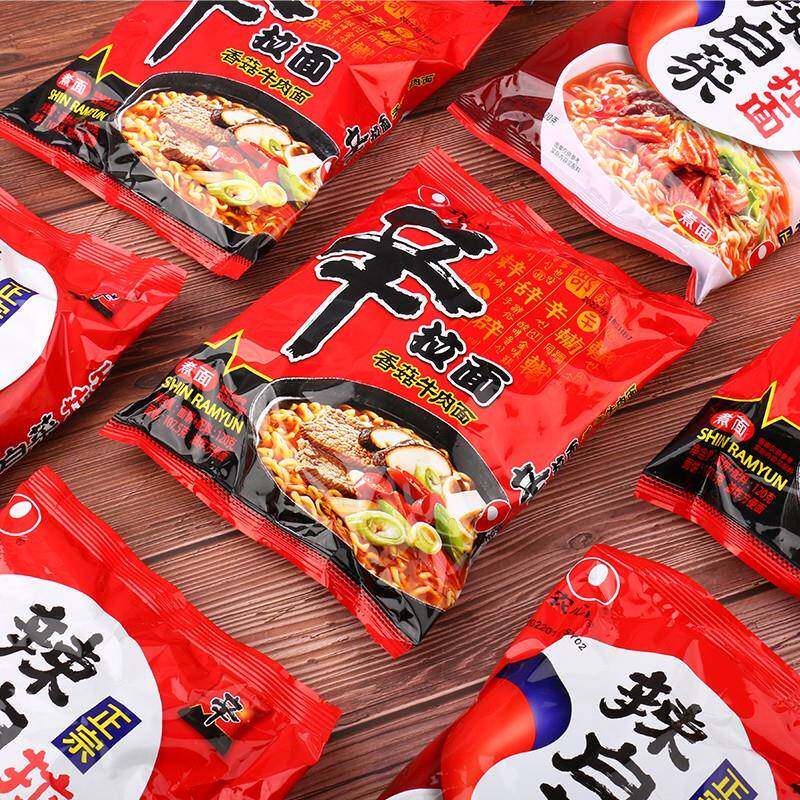 现货农心辛拉面农心辣白菜拉面120g农心拉面速食香菇牛肉面泡面袋