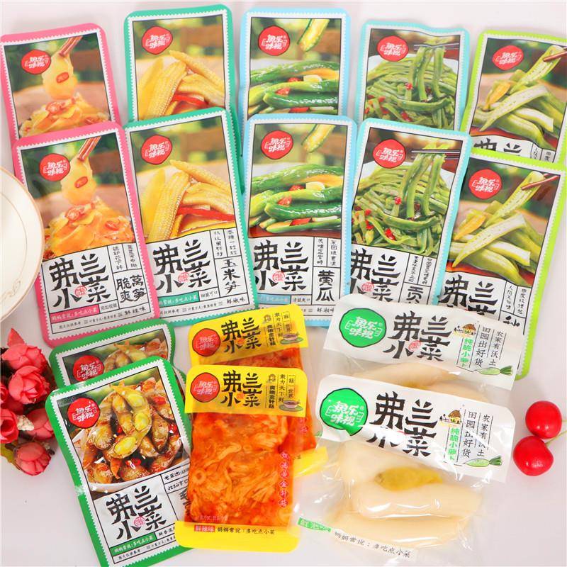 现货鱼乐味视弗兰小菜脆爽莴笋鲜辣贡菜酸辣泡椒罗卜零食泡菜独立