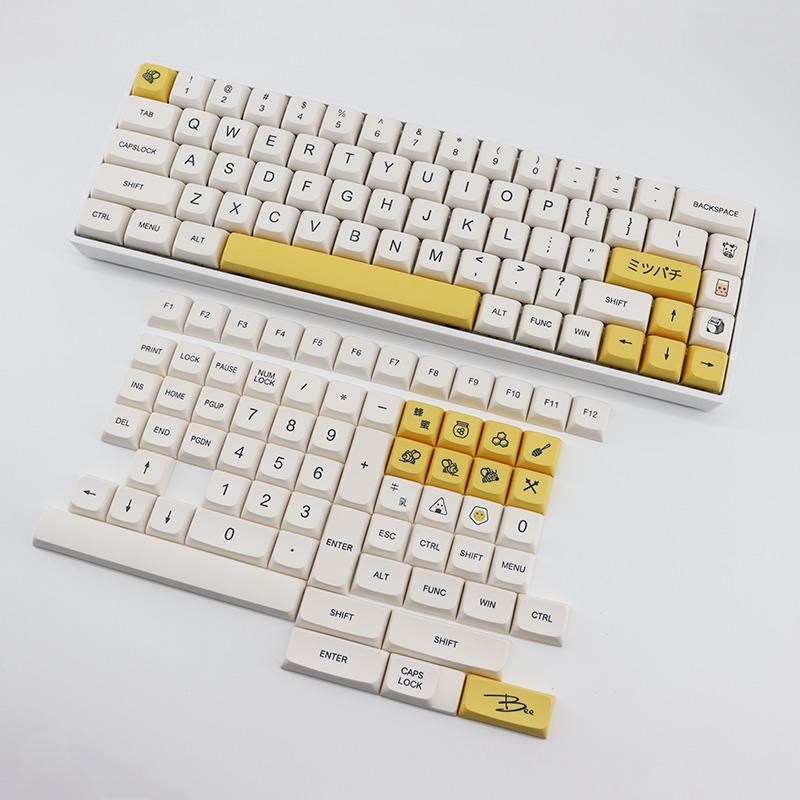 137 Key Honey Milk Keycaps PzBT Keyboard Keycap XDA Profile