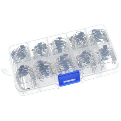 200Pcs Rectifier Diode Assorzted Kit 1N4001 1N4002 1N4003 10
