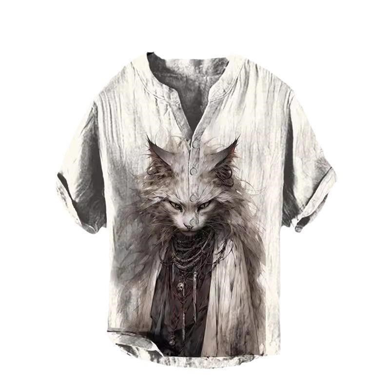 2024 Summer New Large Men's Short sleeved .Shirt