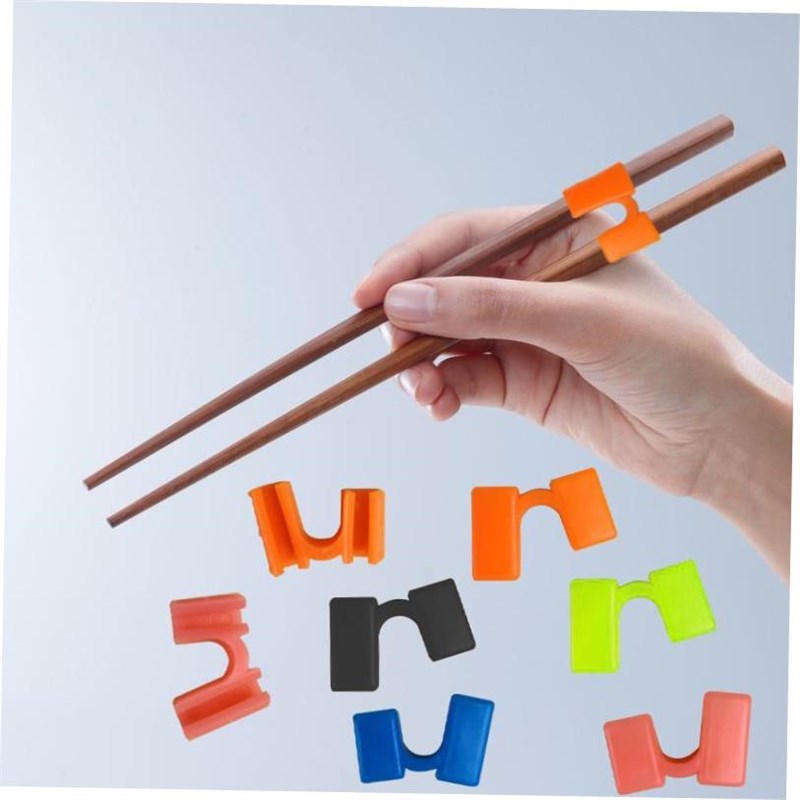 10Pcs Plastic chopsticsks clip Chopsticks Aid Training Cover