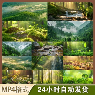 4K高清视频素材森林丁达尔延时摄影自然生态宣传片空镜素材影视