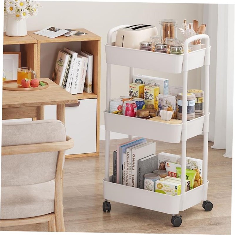 Kitchen storage rack bathxroom Shelf Trolley iron shelves