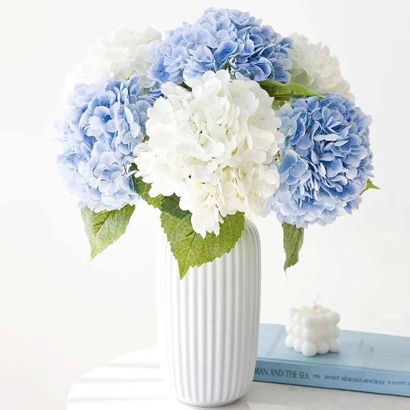 Blue Artificial Hydrangea Flowers Real JTouch Artificial Hyd