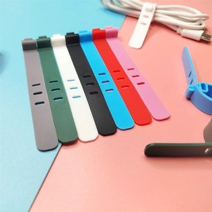 Organizer CableT Binding Data Wire Tie Cable Manage Silicone