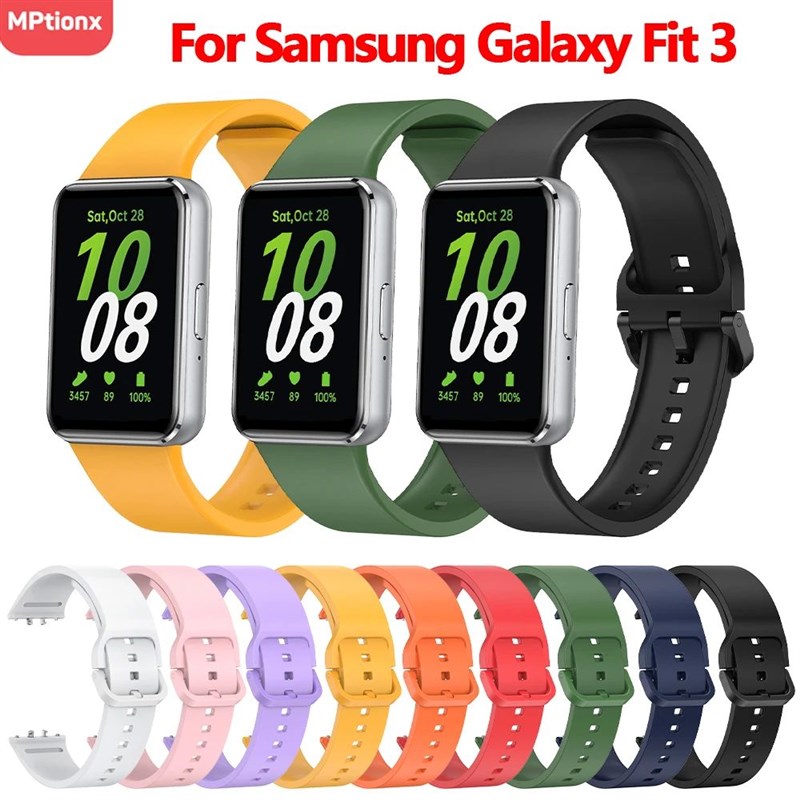 Silicone Strap For Samsung Galaxy Fit 3 Watch BraceWlet Repl