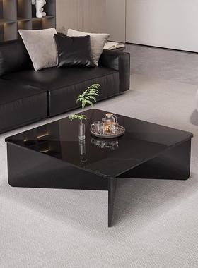 现代简约正方形亚克力茶几小户型客厅创意茶桌设计师意式轻奢极简