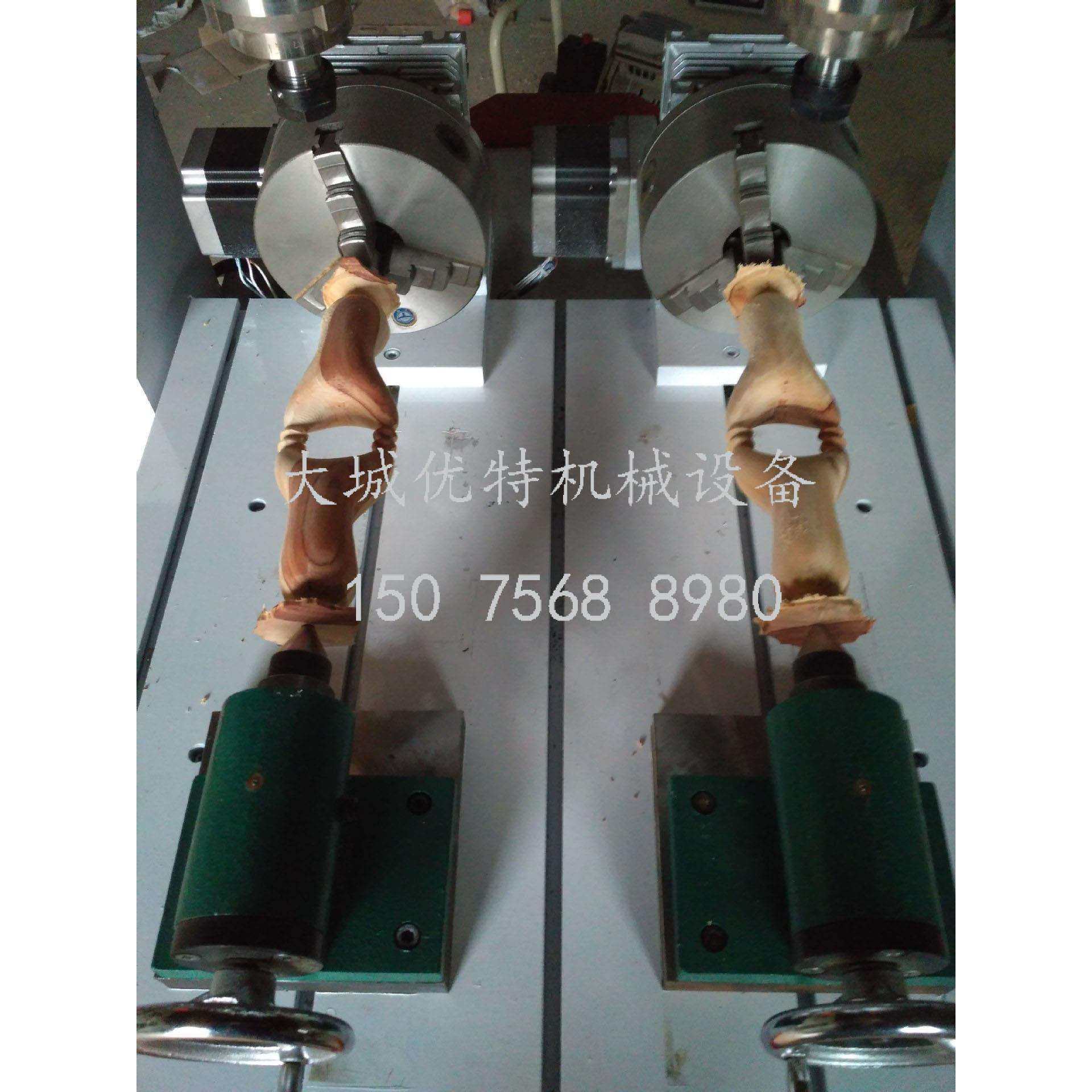 小型四轴四联动雕刻机提琴乐器配件雕刻机三维立体壶把手雕刻机