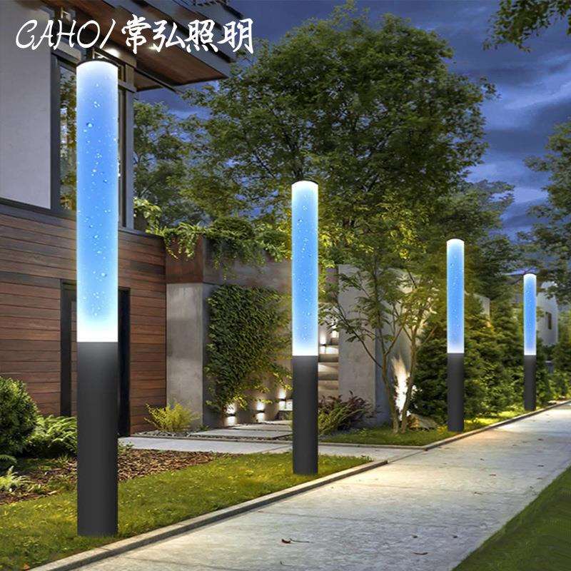 动态水泡景观灯花园小区别墅广场户外防水照明路灯立柱高杆庭院灯