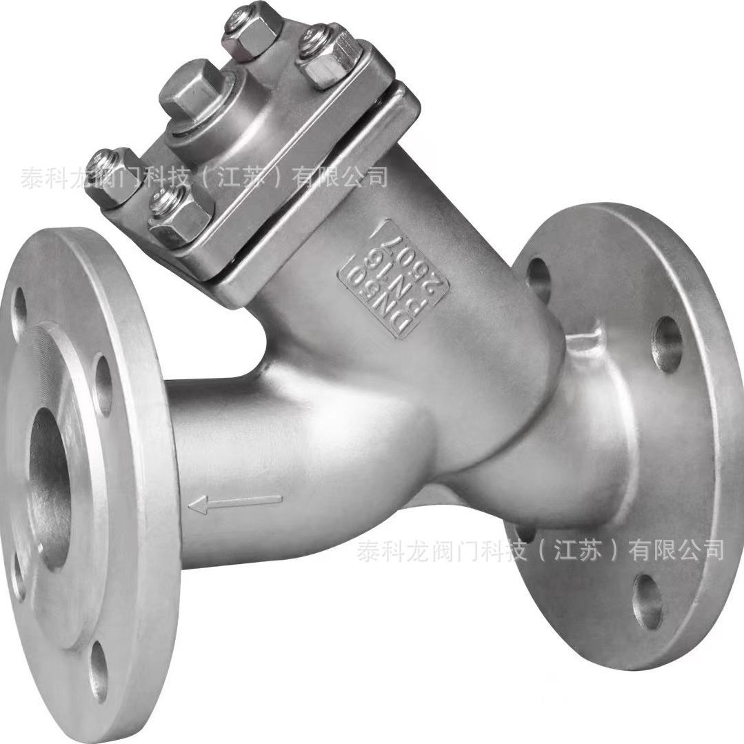 GL41H-16V22052507双向不锈钢Y型法兰过滤器