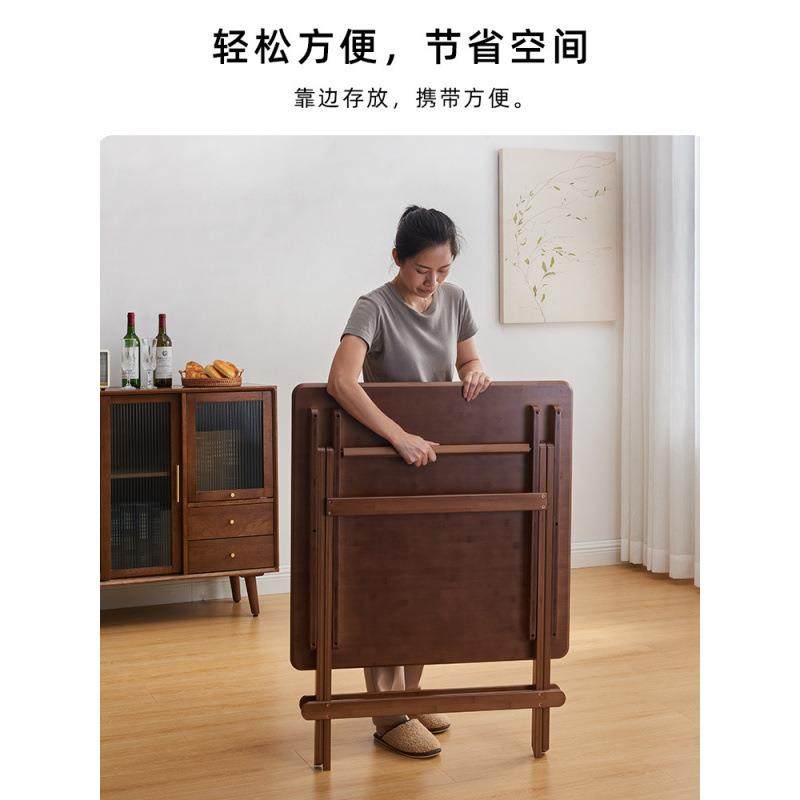 YW家庭折叠式桌子餐桌家用小方桌出租房小户型简易正方形便携式