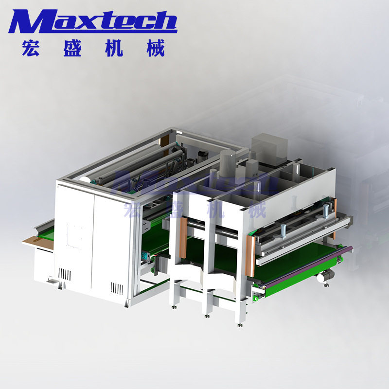 MAXTECH半自动床垫压缩卷包机海绵弹簧床垫打包机出口可调