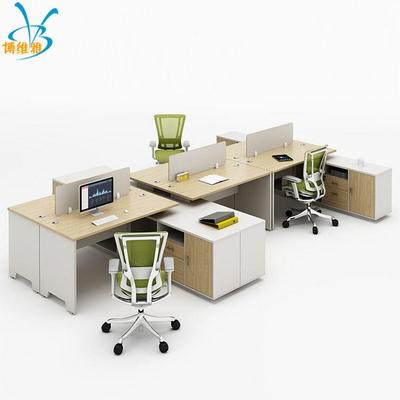 职员办公桌简约现代2/4/6人位办公家具电脑桌组合工作位屏风隔断