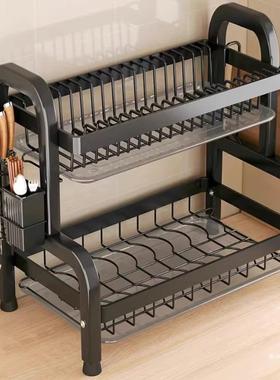 厨房置物架碗碟收纳架沥水碗盘架家用多功能放碗架碗柜碗筷赵之李