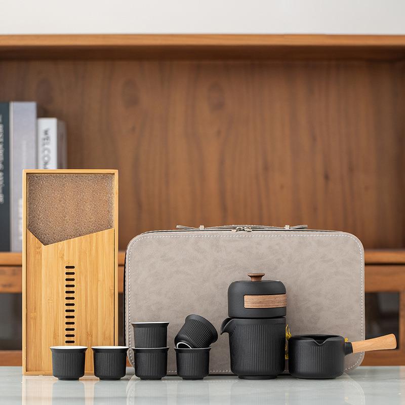 家用2024新款懒人防烫自动旋转出水茶具套装陶瓷功夫泡茶神器茶壶