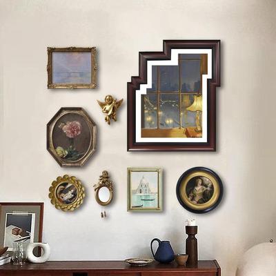法式复古小众装饰画组合欧式宫廷风美式轻奢摆台壁画餐厅墙面挂画