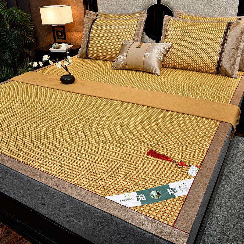 春夏凉感雪山古藤双面席藤席冰丝席三件套