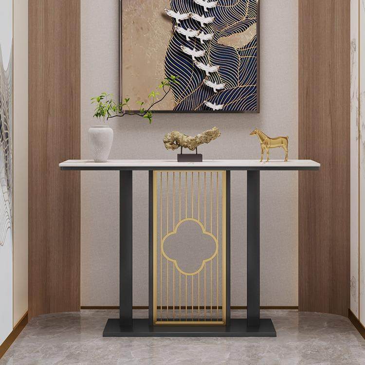 新中式玄关台简约现代入户展示柜走廊靠墙端景台轻奢风玄关桌条案