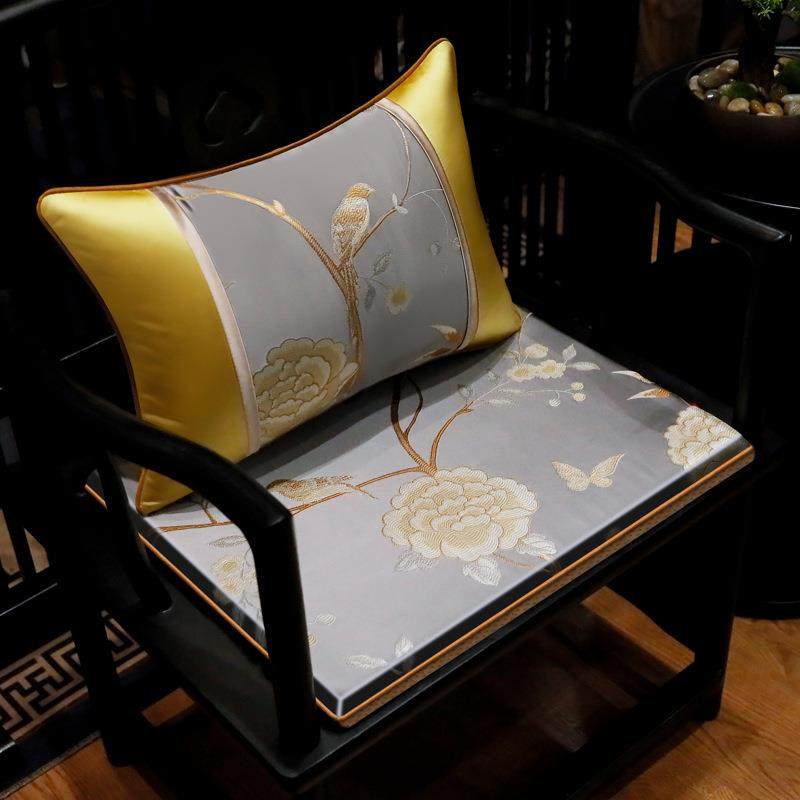 中式椅子垫子坐垫椅垫实木餐桌椅圈椅太师椅座椅靠垫防滑茶椅座垫