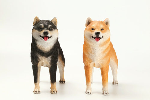 创意树脂仿真柴犬公仔摆件送礼