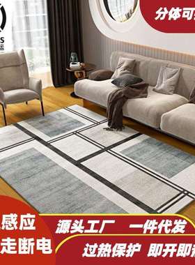 可拆洗电热垫客厅电热地毯中古地暖加热垫取暖器可移动地毯