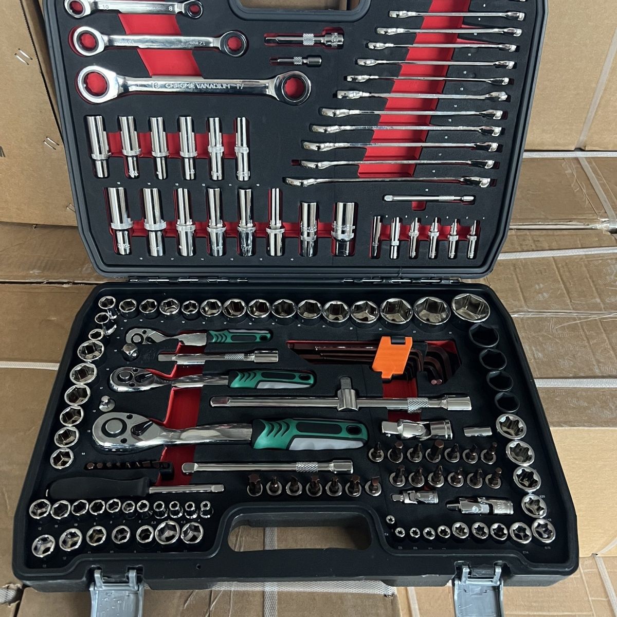 防掉款150件套组套套筒扳手组合工具汽修工具套装汽车维修
